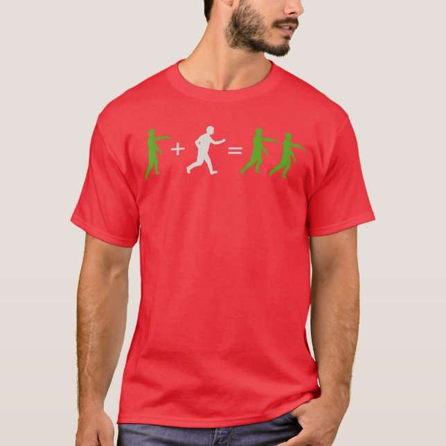 Zombie Halloween Maths Horror Men Women friend T-Shirt (Vorderseite)