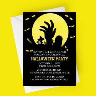 Zombie Halloween-Party Einladung