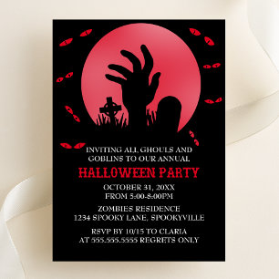 Zombie Halloween-Party Einladung