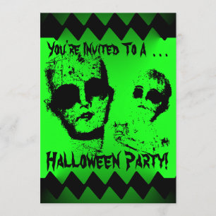 Zombie-Halloween-Party-Einladung Einladung