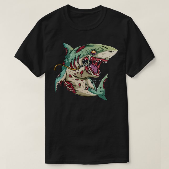 Zombie Halloween-Party Outfit Geschenk für Surfer  T-Shirt (Design vorne)