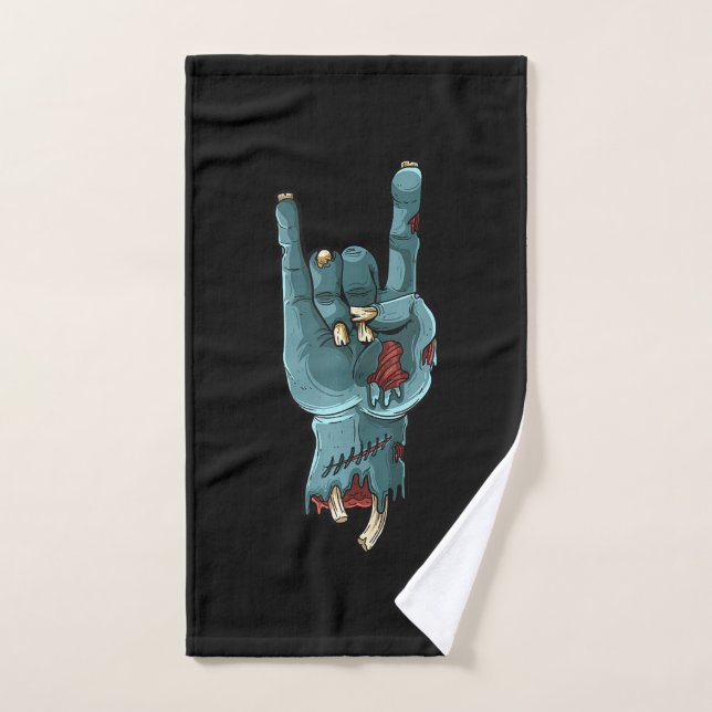 Zombie Hand Funny Halloween Rocker Rocker leicht Handtuch (Handtuch)