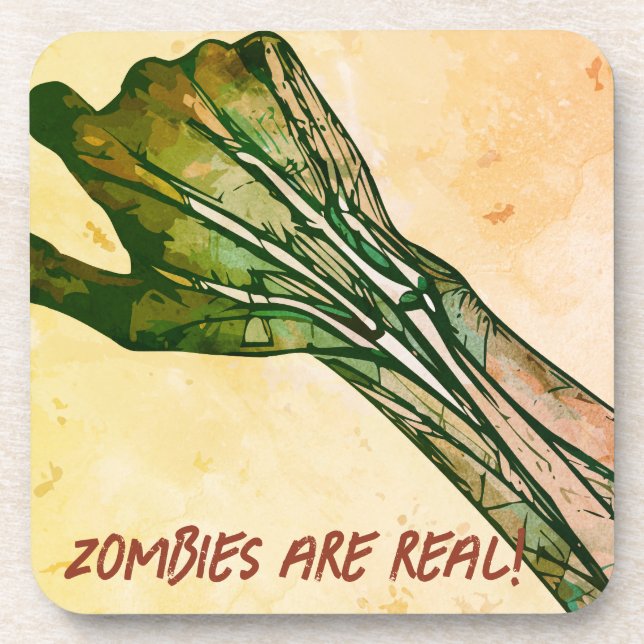 Zombie Hand Getränkeuntersetzer (Vorderseite)