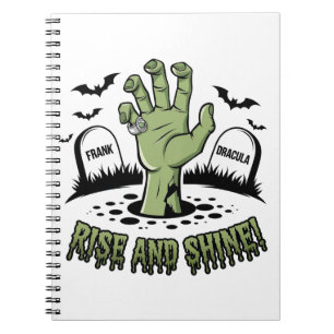 Zombie Hand Rising Halloween Design Spaß und Spook Notizblock