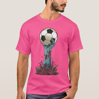 Zombie Hände Fußball Lustiger Horror Gruseliger Ha T-Shirt