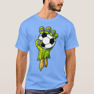 Zombie Hände Fußball Lustiger Horror Gruseliger Ha T-Shirt