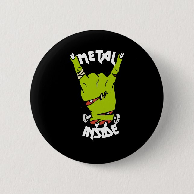 Zombie Handmetall im Knopf Button (Vorderseite)