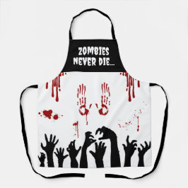 Zombie Hands and Blood Spritzer Horror Schürze
