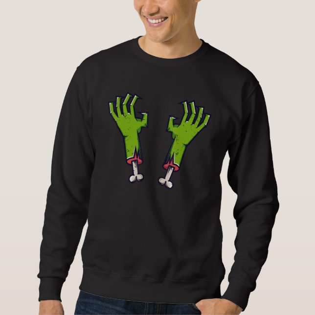 Zombie hands with bones sweatshirt (Vorderseite)