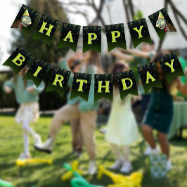 Zombie Happy Birthday Boy Halloween Monster Wimpelkette