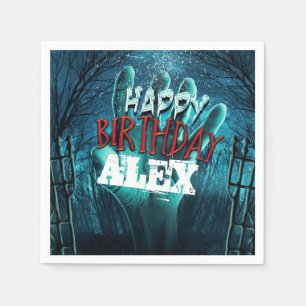 Zombie Happy Birthday Party Serviette
