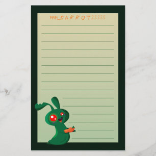 Zombie-Häschen Briefpapier