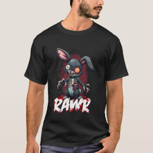 Zombie-Hase, gruseliger dystopischer untoter Hase T-Shirt