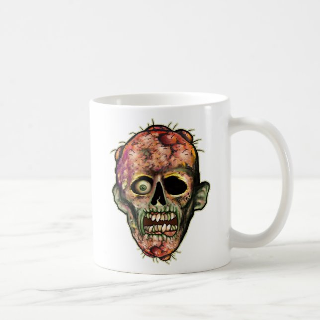 Zombie-Hauptkaffee-Tasse Kaffeetasse (Rechts)