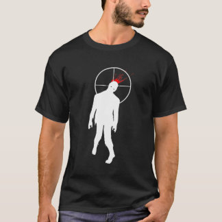Zombie Hauptschuß! - Schwarzes T-Shirt