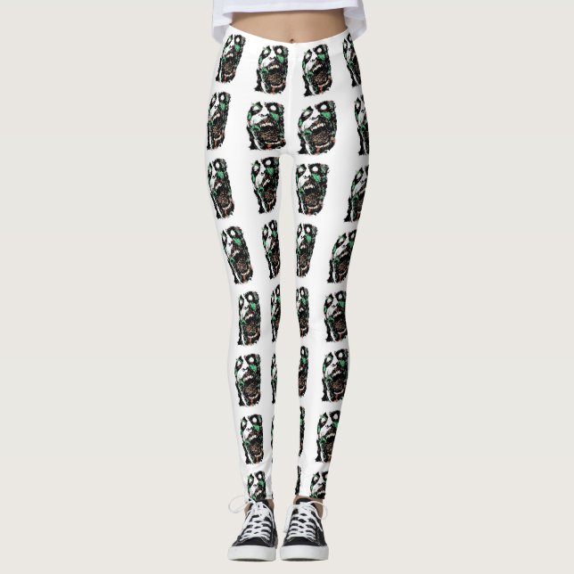Zombie Head Leggings (Vorderseite)