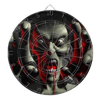 Zombie Head Shot Dart Board Dartscheibe