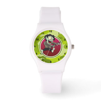 Zombie; hellgrüne Camouflage, Tarnung Armbanduhr