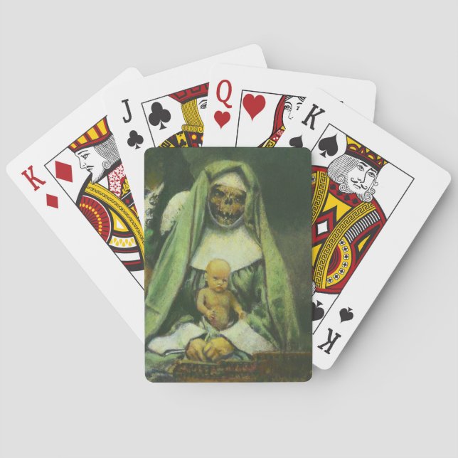 Zombie Hexenkarte Spielkarten (Rückseite)
