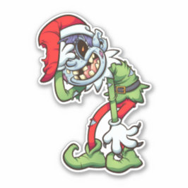 Zombie Holidays - Elf Aufkleber
