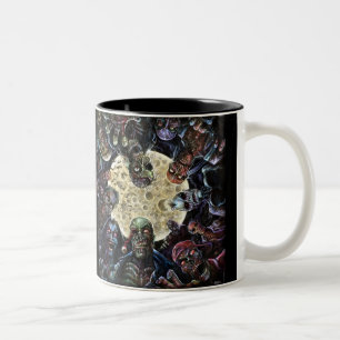 Zombie-Horde-Angriff Zweifarbige Tasse