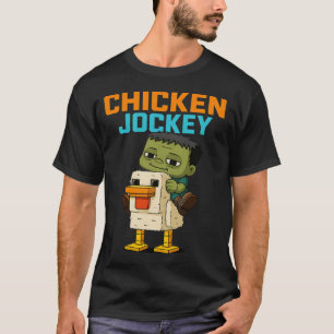 Zombie-Huhn-Zombie-Jockey-Pixel-lustiger-Gamer T-Shirt