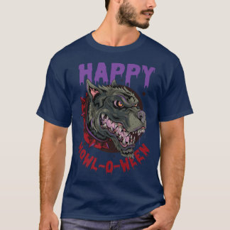 Zombie Hund auf Halloween-Parade oder auf Howlowee T-Shirt