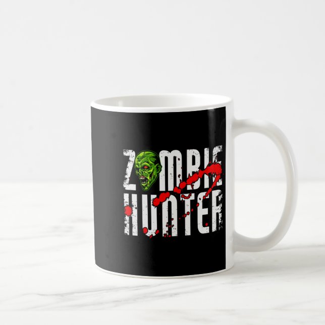 Zombie Hunter _ Halloween Apparel Funny Halloween  Kaffeetasse (Rechts)