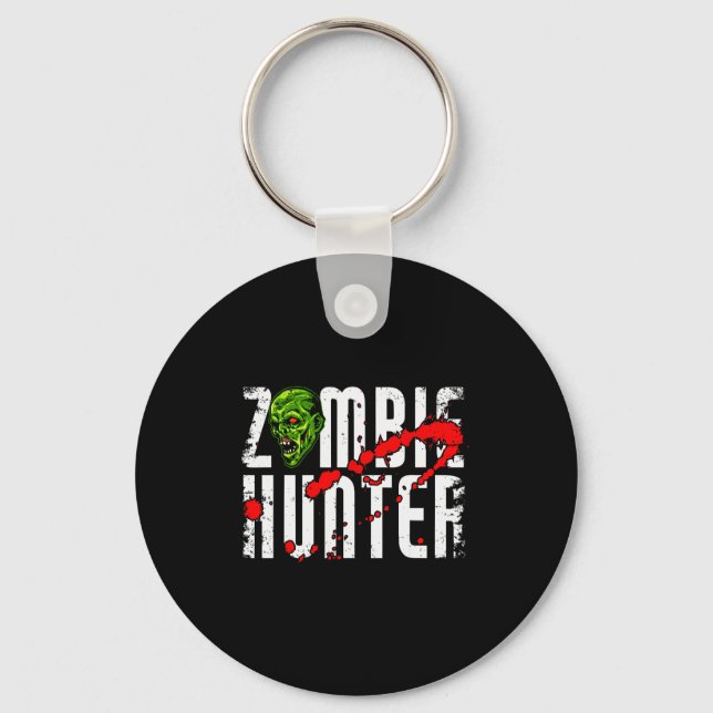 Zombie Hunter _ Halloween Apparel Funny Halloween  Schlüsselanhänger (Vorderseite)