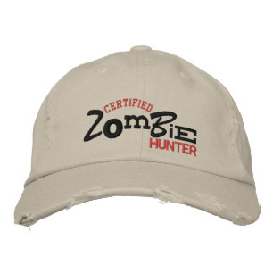 ZOMBIE Hunter Halloween-Stickerei-Hut zertifiziert Bestickte Baseballkappe