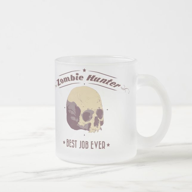 Zombie Hunter Mug Mattglastasse (Rechts)