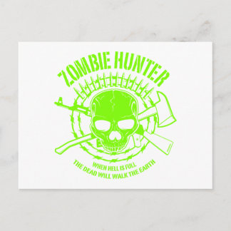 Zombie Hunter Postcard Postkarte