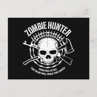 Zombie Hunter Postcard Postkarte