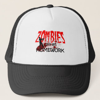 Zombie-Hut-Zombies aßen meine Hausaufgaben Truckerkappe