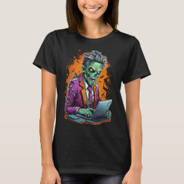 Zombie im Cubicle | Halloween T-Shirt