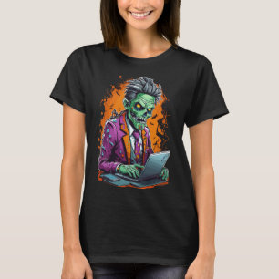 Zombie im Cubicle   Halloween T-Shirt