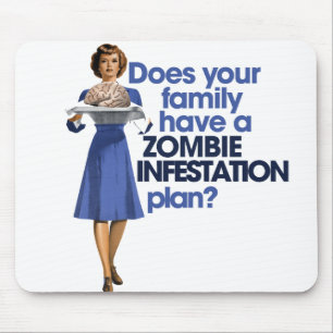 Zombie-Infektionsplan Mousepad