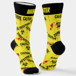 Zombie-Infektionszone Behalten gelb Socken