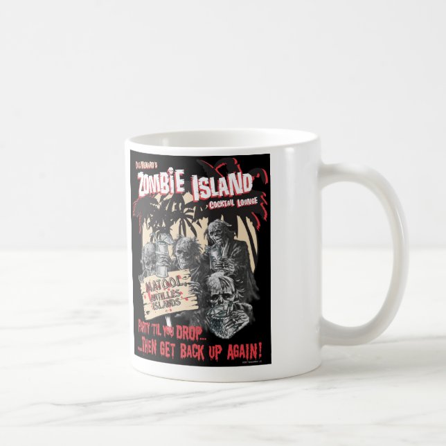 Zombie-Insel-Bar-Tasse Kaffeetasse (Rechts)