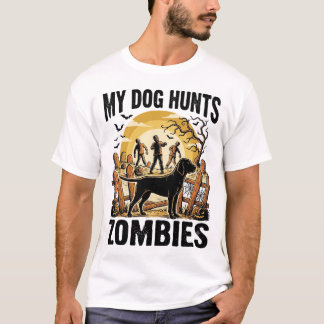 Zombie-Jagdhund Vintage-Halloween-T-Shirt_1 T-Shirt