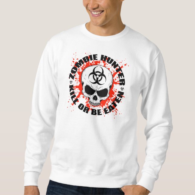 Zombie-Jäger 3 Sweatshirt (Vorderseite)
