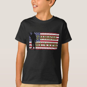 ZOMBIE JÄGER AMERIKANISCHE FLAGGE T-Shirt