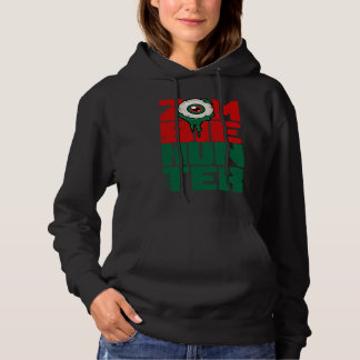 Zombie Jäger Halloween Süß mit einem Auge jagend Hoodie