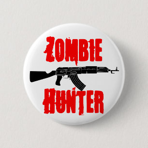 Zombie-Jäger-Knopf Button