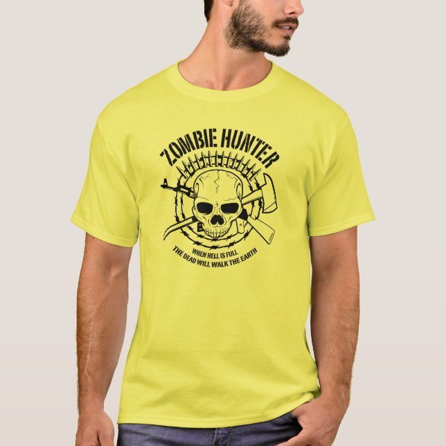 Zombie-Jäger T-Shirt (Vorderseite)