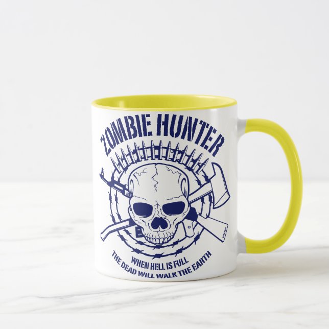 Zombie-Jäger-Tasse Tasse (Rechts)