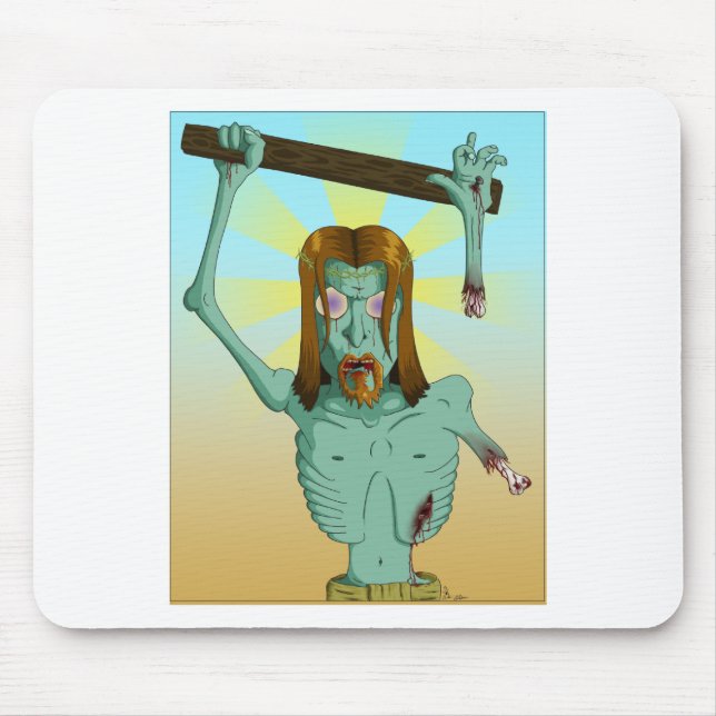 Zombie-Jesus-Tinte Mousepad (Vorne)