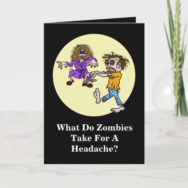 Zombie Joke Halloween Card Karte (Vorderseite)