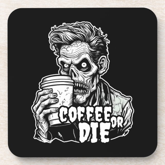 Zombie-Kaffee oder die Getränkeuntersetzer (Vorderseite)