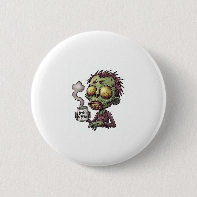 Zombie-Kaffeepause Button (Vorderseite)